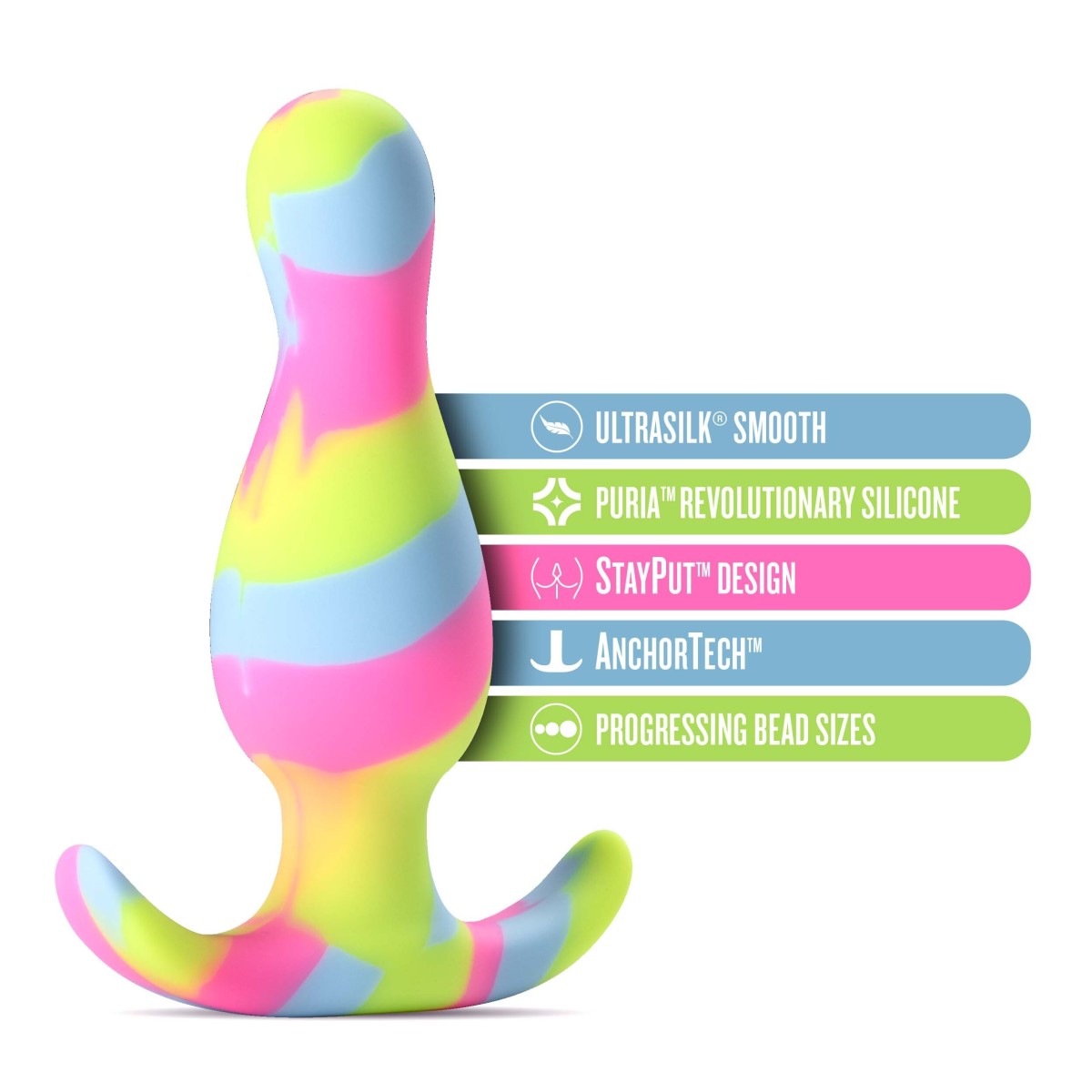 Blush Avant Artisan 3-Inch Tapered Butt Plug with Pleasure Curves-2