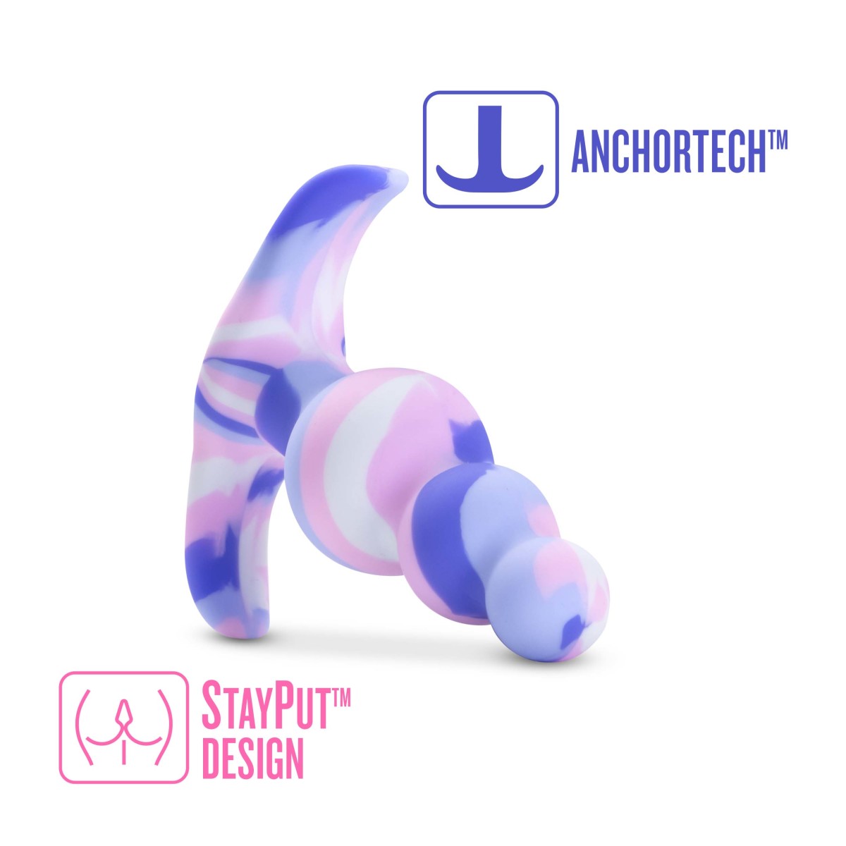 Blush Avant Artisan 3-Inch Tapered Butt Plug with Pleasure Curves-4