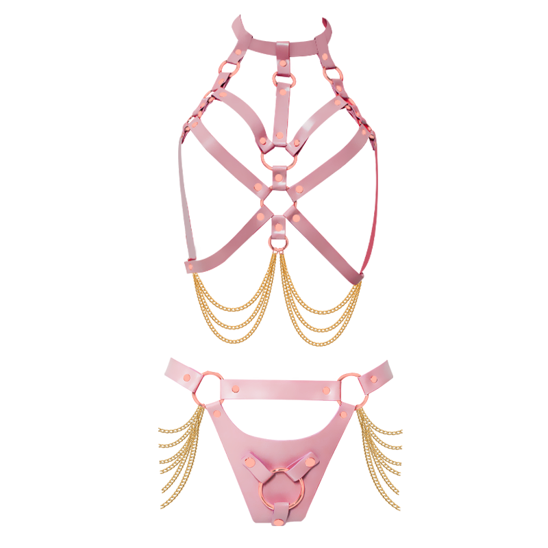 Shaki Love Affair Strap On Harness With Silicone Dildo-1
