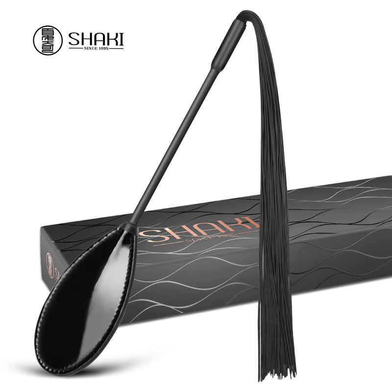 Shaki Nirvana Spanking Crop with Whip-0