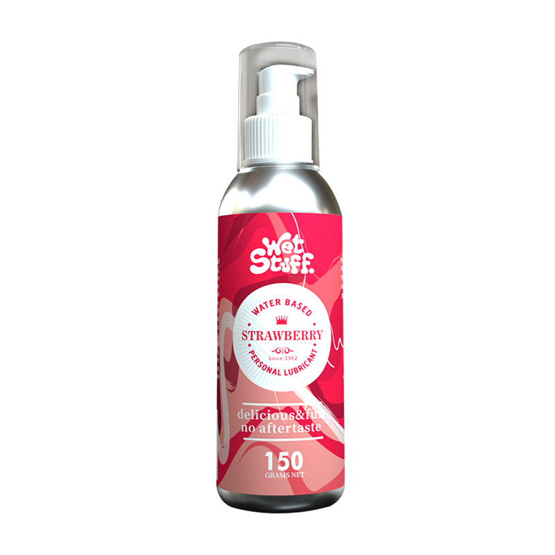 Wet Stuff Strawberry Edible Water-Based Lubricant 150g-0