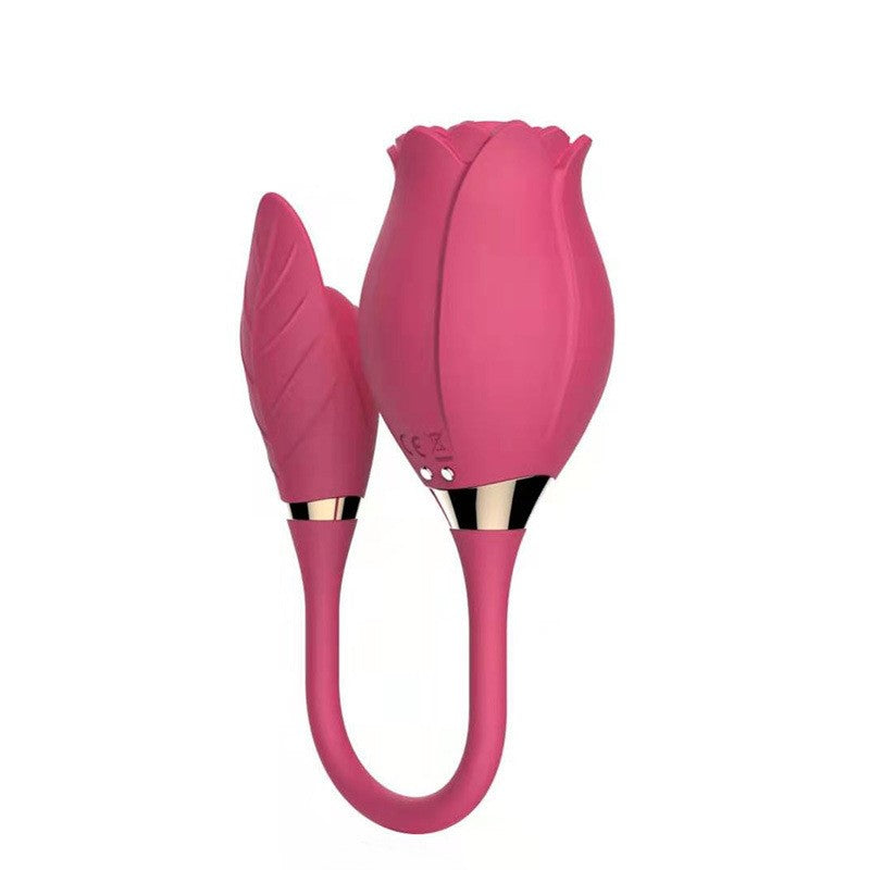 YW Clit Sucking & G-Spot Vibrating Rose Vibrator 10-Modes-0