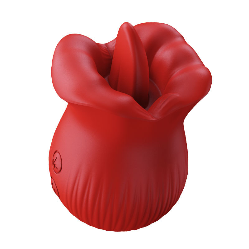 YW Clit Vibrating & Licking Rose Vibrator-0