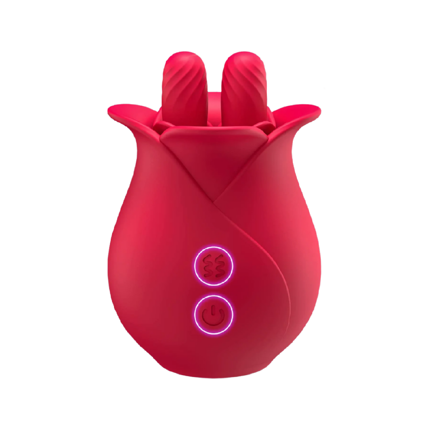 YW Red Clit Licking Rose Vibrator-0