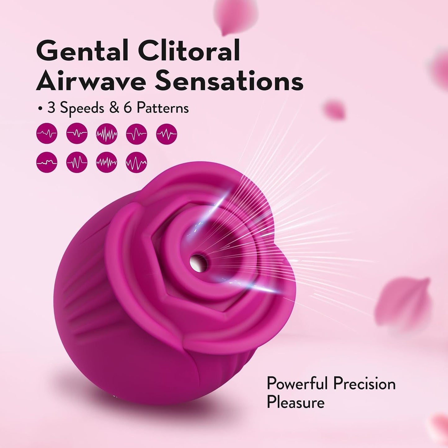 Blush Original Rose Air Wave Clit Sucking Vibrator-2