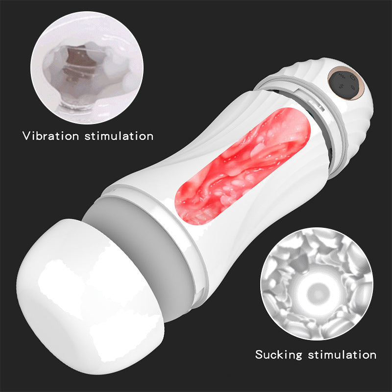 Fleshy Pro Sucking & Vibratng Male Masturbator-2