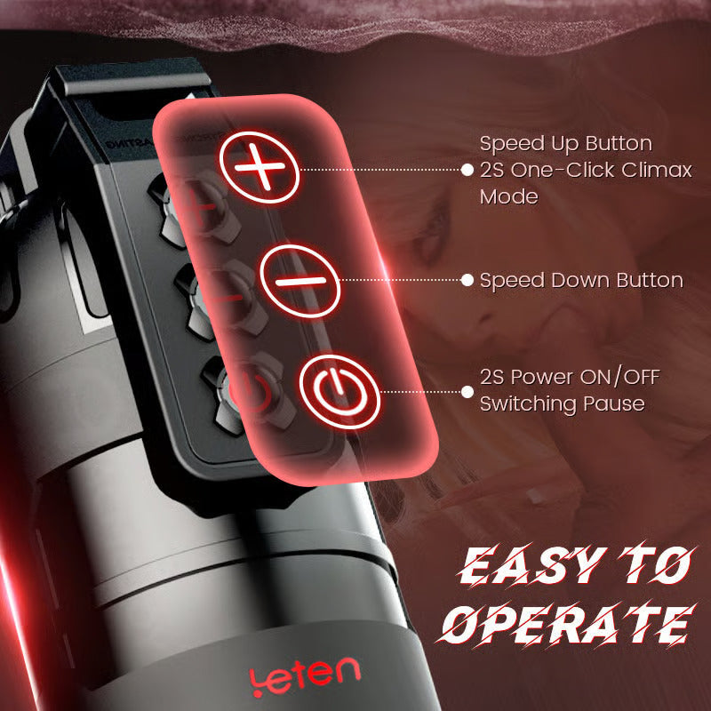 Leten Grenade Realistic Vibrating Male Masturbator App Controlled-4