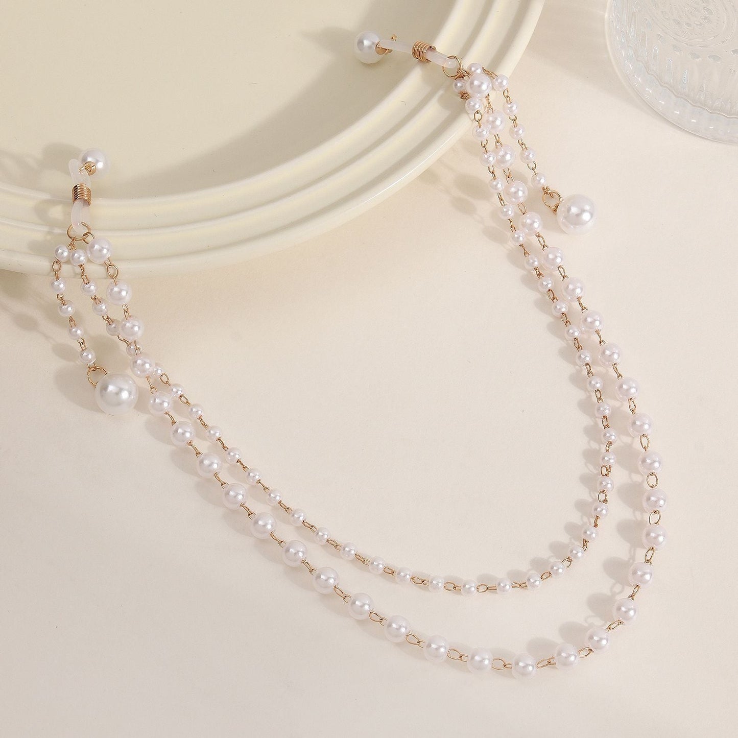 Pearl Tassel Nipple Clamps with Chain-3