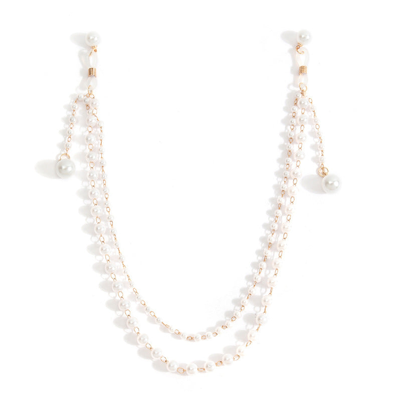 Pearl Tassel Nipple Clamps with Chain-0