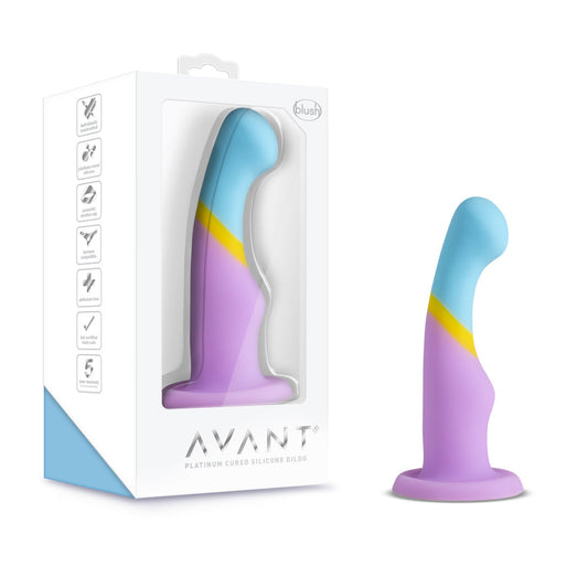 Blush Avant D14 Artisan 6-Inch Curved P-Spot & G-Spot Dildo with Suction Cup Base-0