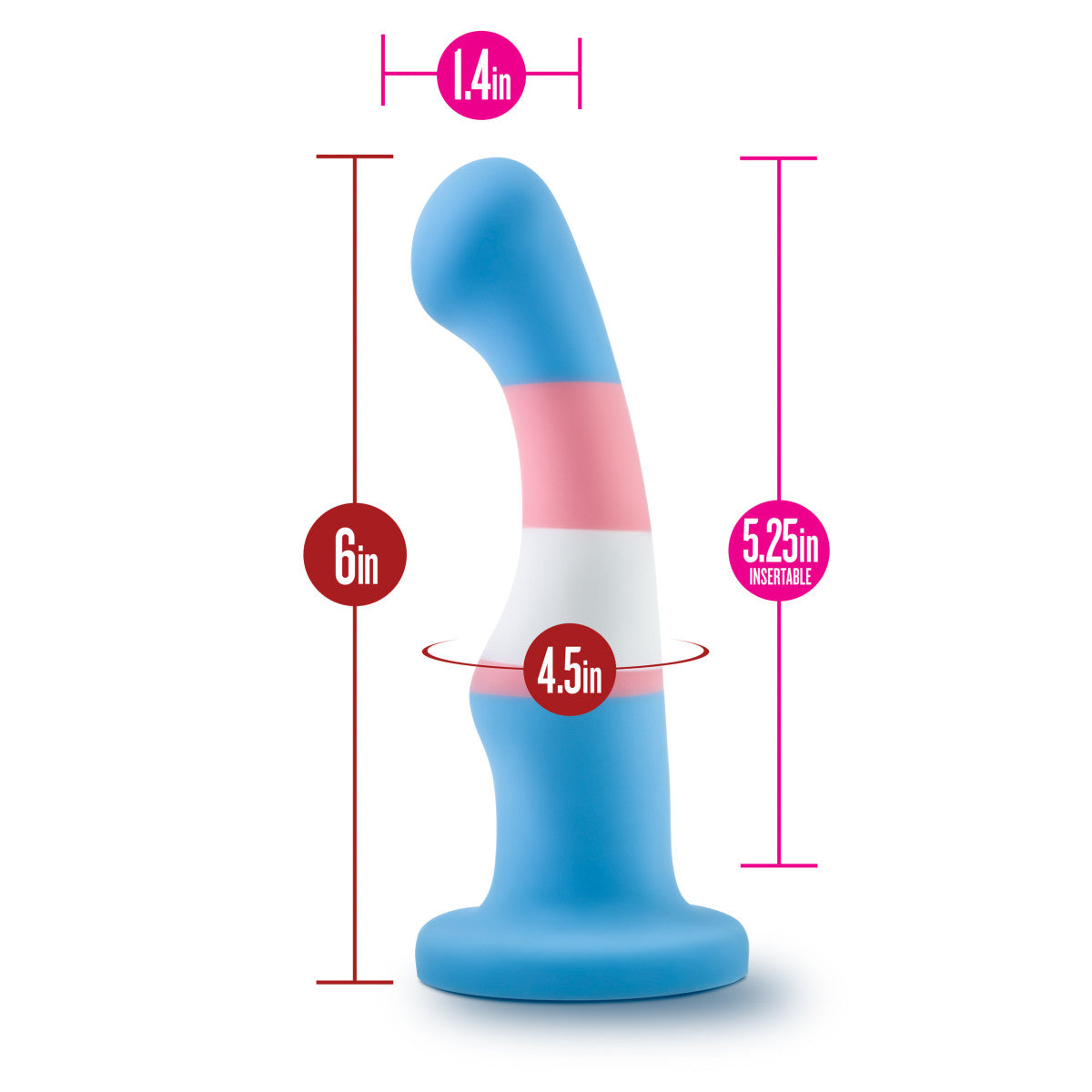 Blush Avant P2 Artisan 6-Inch Curved P-Spot & G-Spot Dildo with Suction Cup Base-2