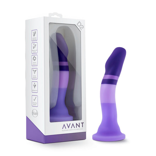 Blush Avant D2 Artisan 7-Inch Curved G-Spot Dildo with Suction Cup Base-0