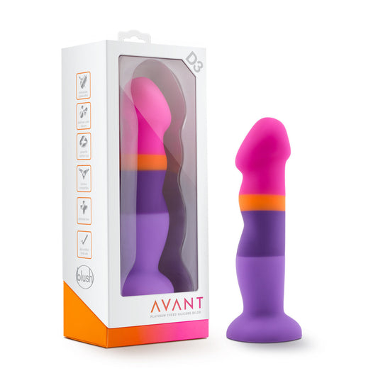 Blush Avant D3 Artisan 8-Inch Curved G-Spot Dildo with Suction Cup Base-0