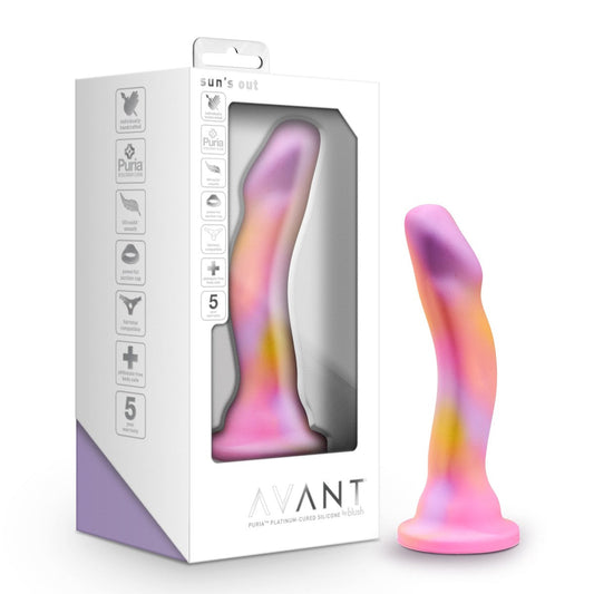 Blush Avant Artisan 7-Inch Curved P-Spot & G-Spot Dildo with Suction Cup Base-0