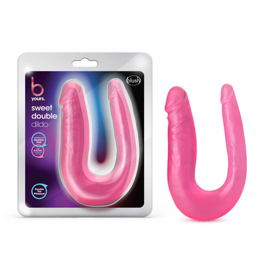 Blush U-Shaped 12.5-Inch Long Pink Double Ended Dildo-0