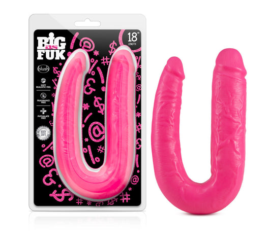 Blush Big As Fuk 18-Inch Long Pink  Double Ended Dildo-0