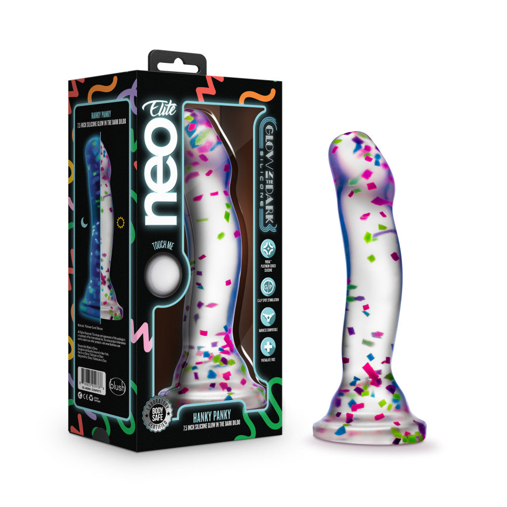 Blush Neo Elite Glow In The Dark 7.5-Inch Silicone Dildo-0