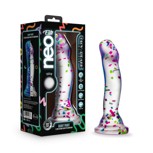 Blush Neo Elite Glow In The Dark 7.5-Inch Silicone Dildo-0