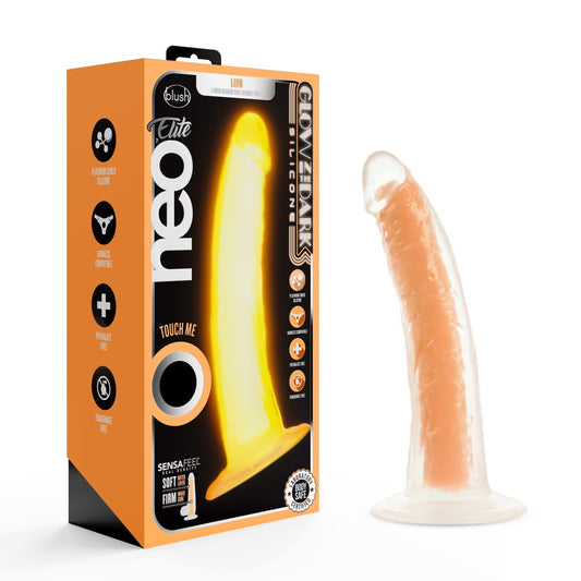 Blush Neo Elite Glow In The Dark 7.5-Inch Yellow Dildo-0