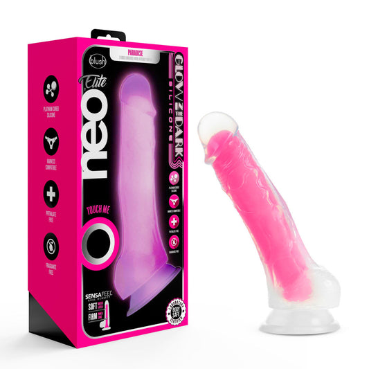 Blush Neo Elite Glow In The Dark 7.5-Inch Pink Dildo-0