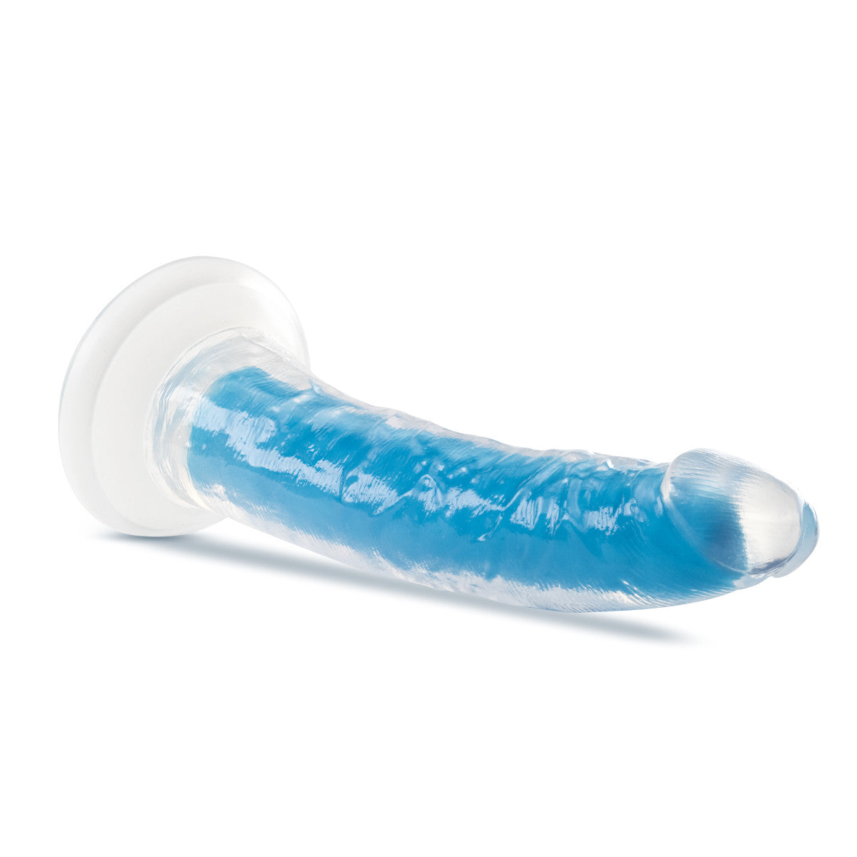Blush Neo Elite Glow In The Dark 7.5-Inch Blue Dildo-2