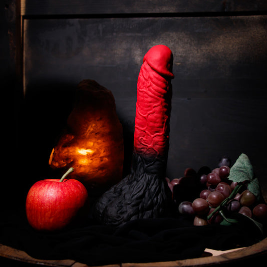 Blush The Realm 10.5-Inch Red Dildo With Lock On Base-1