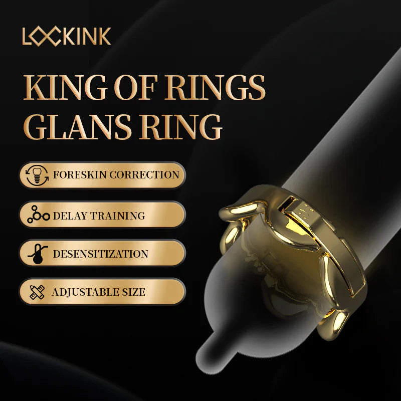 LOCKINK Kings Of Glans Ring Cock Ring & Foreskin Retainer-2