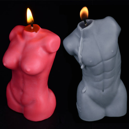 Naked Couple Statue Low Temperature Aromatherapy Candle Set-1