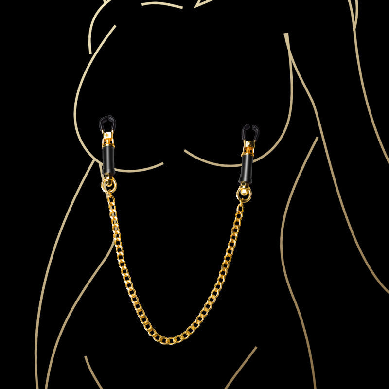 Shaki Golden Chain Nipple Clamps-3
