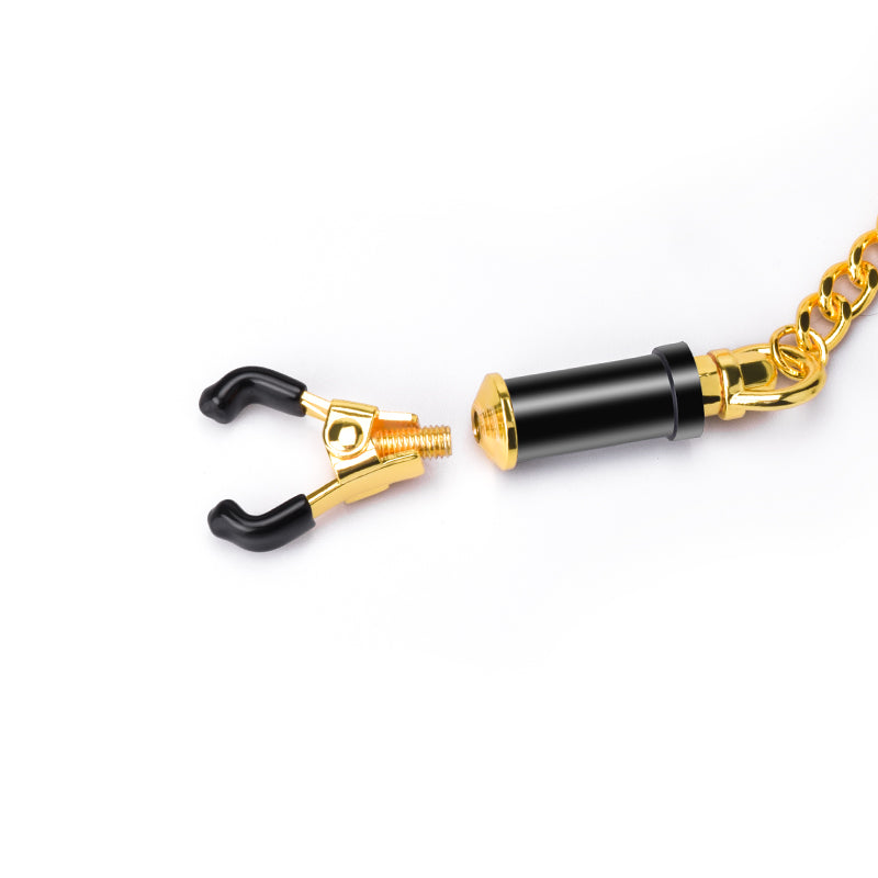 Shaki Golden Chain Nipple Clamps-2