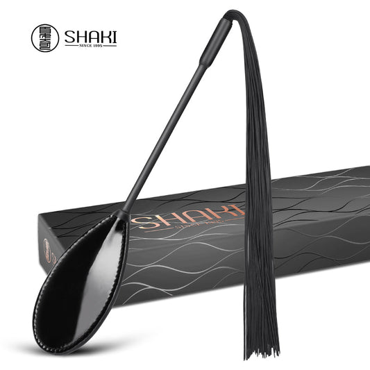 Shaki Nirvana Spanking Crop with Whip-0