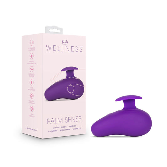 Blush Palm Sense RumbleTech Purple UltraSilk Vibrator-0