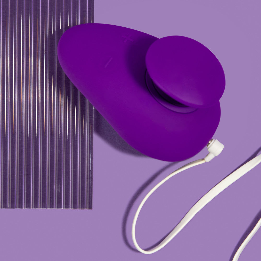 Blush Palm Sense RumbleTech Purple UltraSilk Vibrator-4