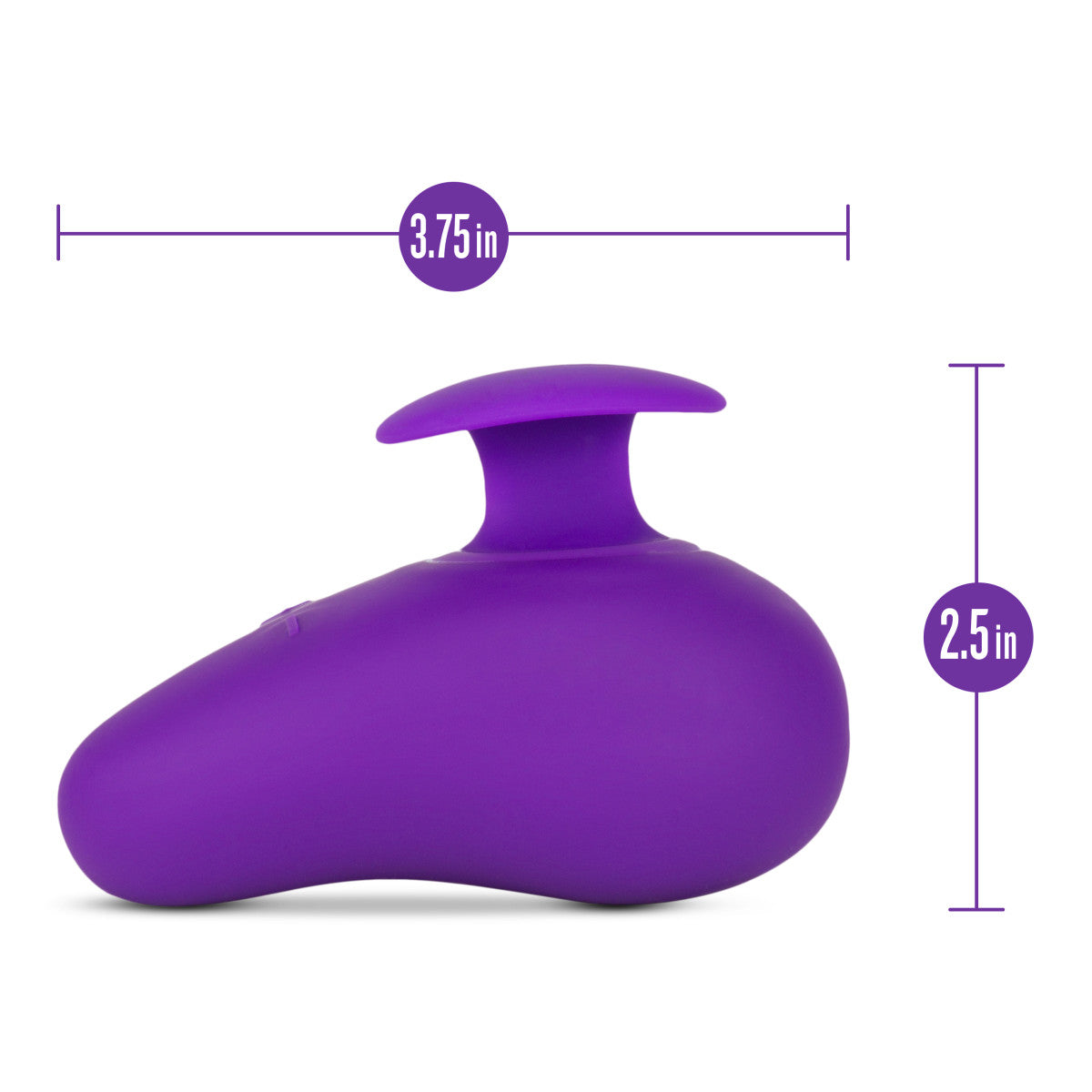 Blush Palm Sense RumbleTech Purple UltraSilk Vibrator-3