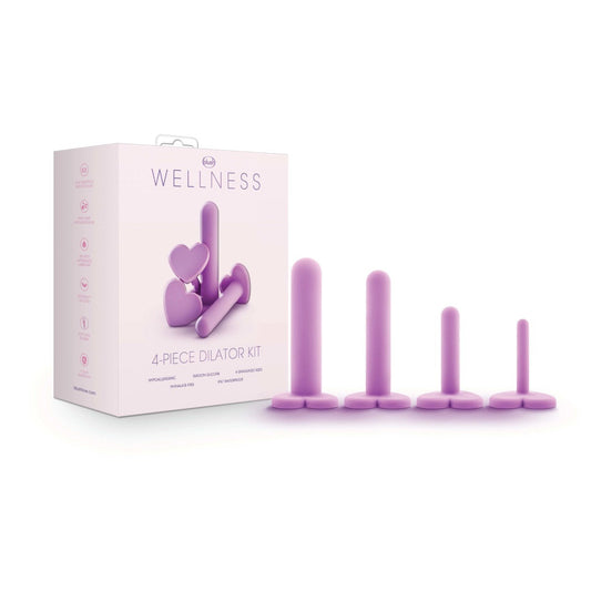 Blush Wellness 4-Piece Dilator Kit for Vaginal, Anal Opening & Depth-0