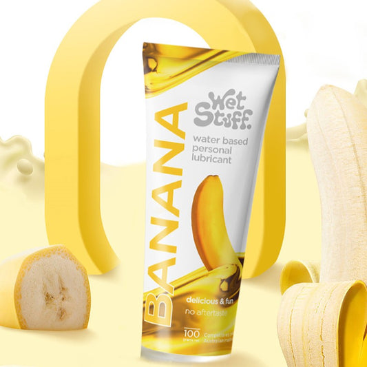 Wet Stuff Banana Water-Based Edible Lubricant 100g-1