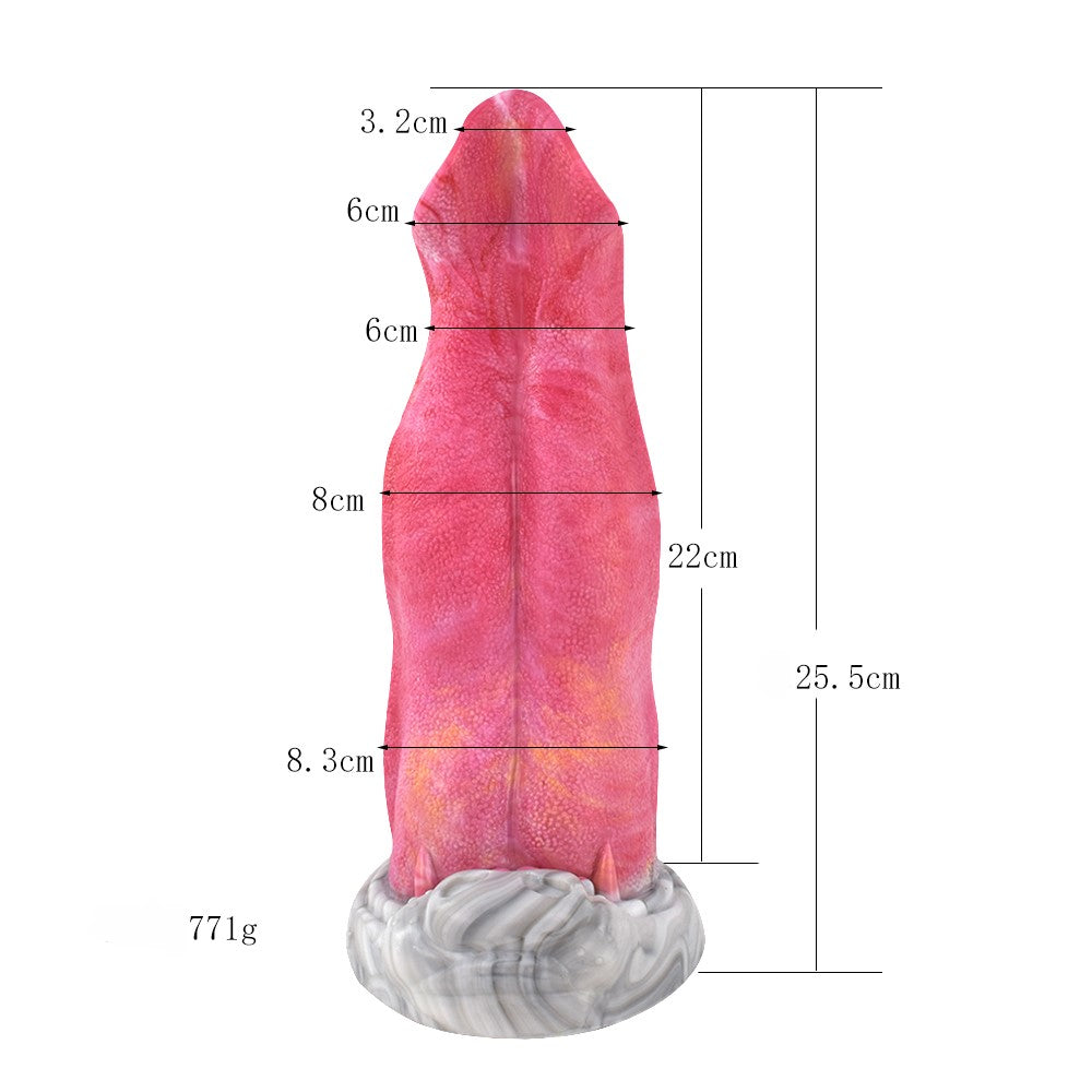 YOCY Pink Wolf Tongue Dildo-4