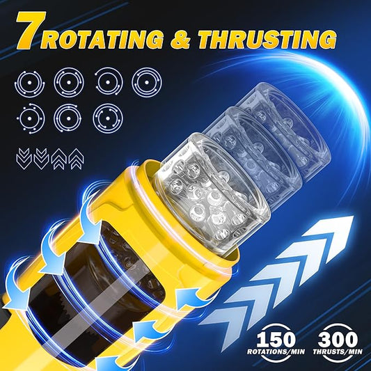 Dark Knight Rotating & Thrusting Male Masturbator-1