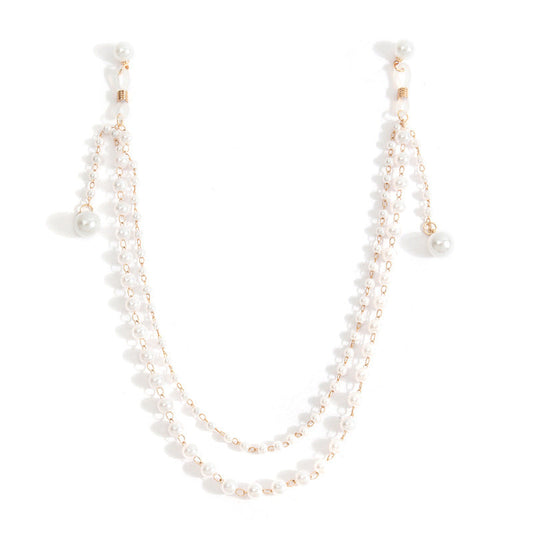 Pearl Tassel Nipple Clamps with Chain-0