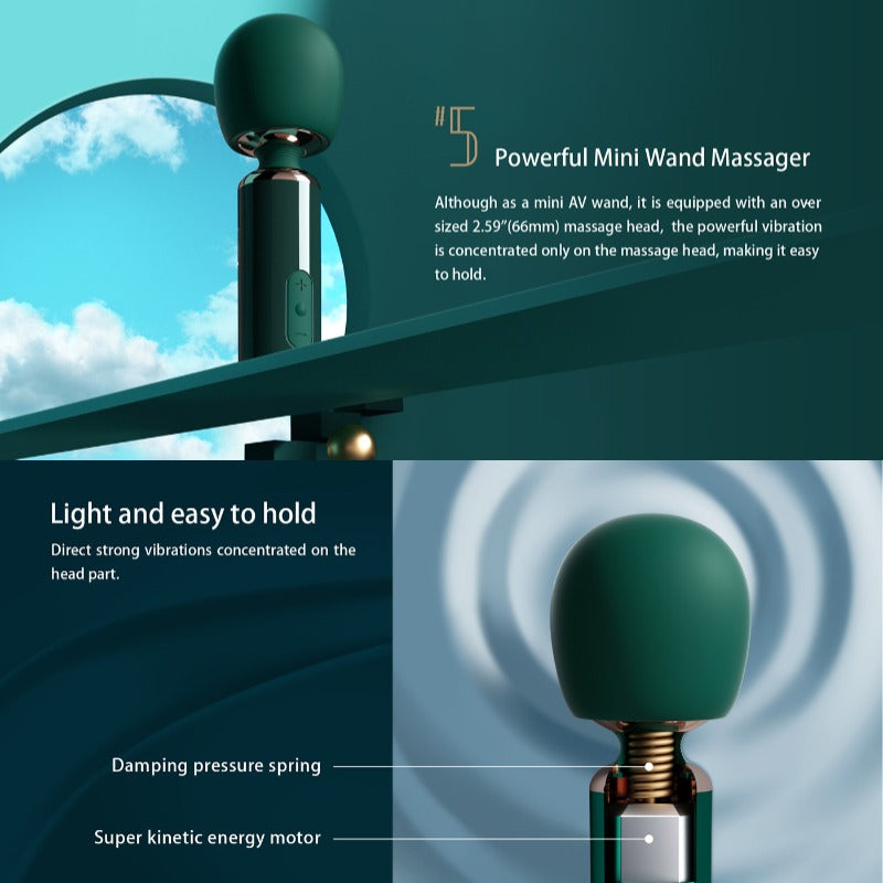 QINGNAN #5 Powerful Mini AV Wand Vibrator-2