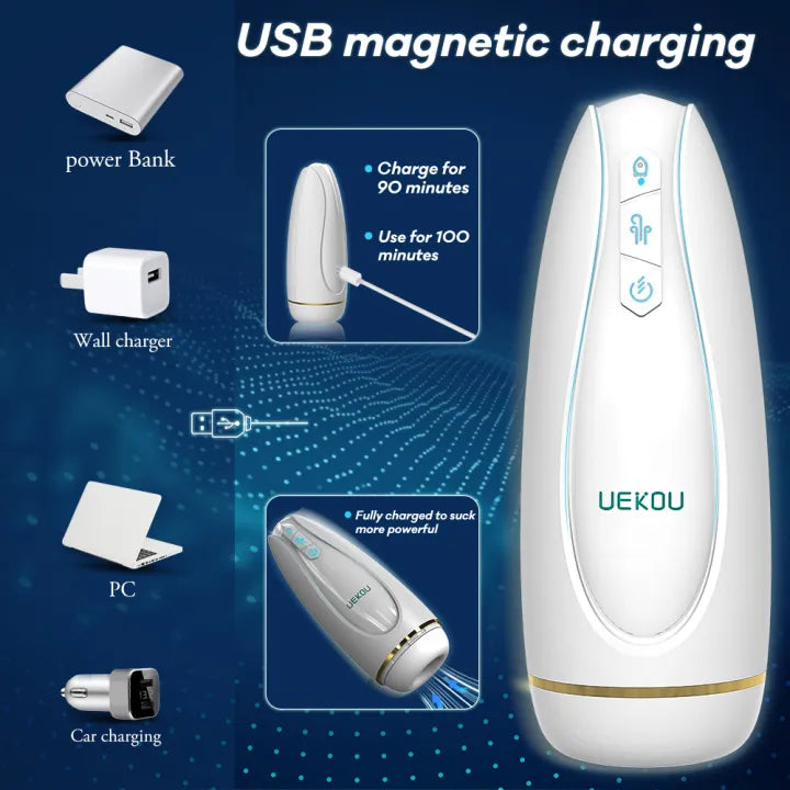 UEKOU Metone Max1 Vibrating & Sucking Male Masturbator App Controlled-3