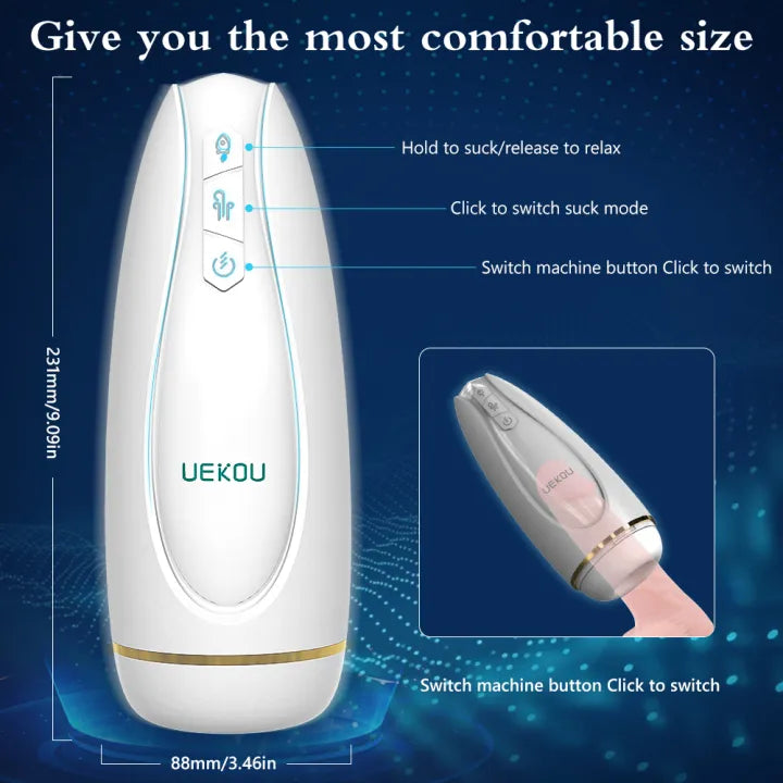 UEKOU Metone Max1 Vibrating & Sucking Male Masturbator App Controlled-2